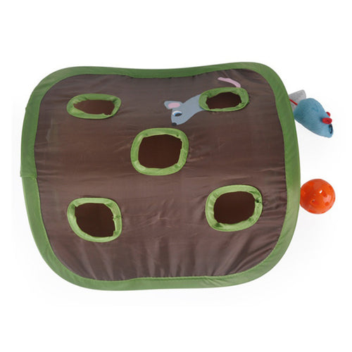 Jouet 9 trous cache-cache pour chat
