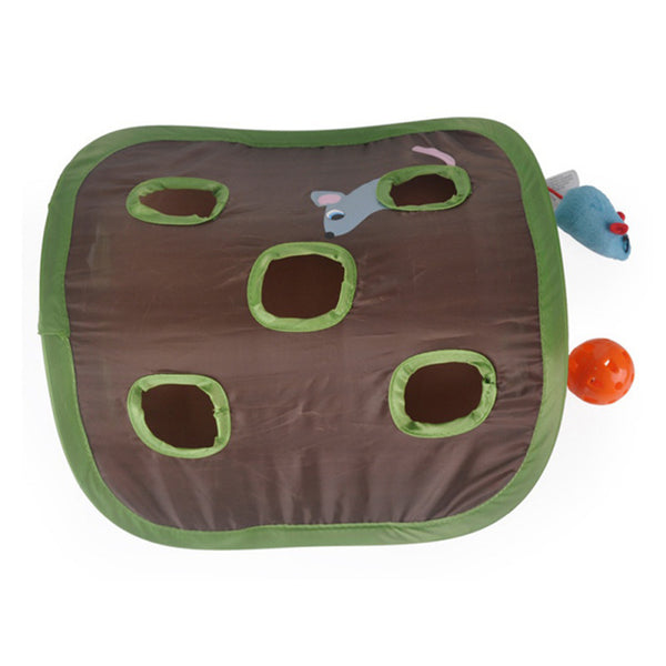 Jouet 9 trous cache-cache pour chat