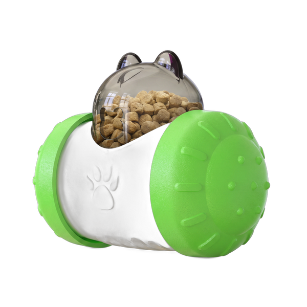 Jouet distributeur de friandises oscillant pour animaux